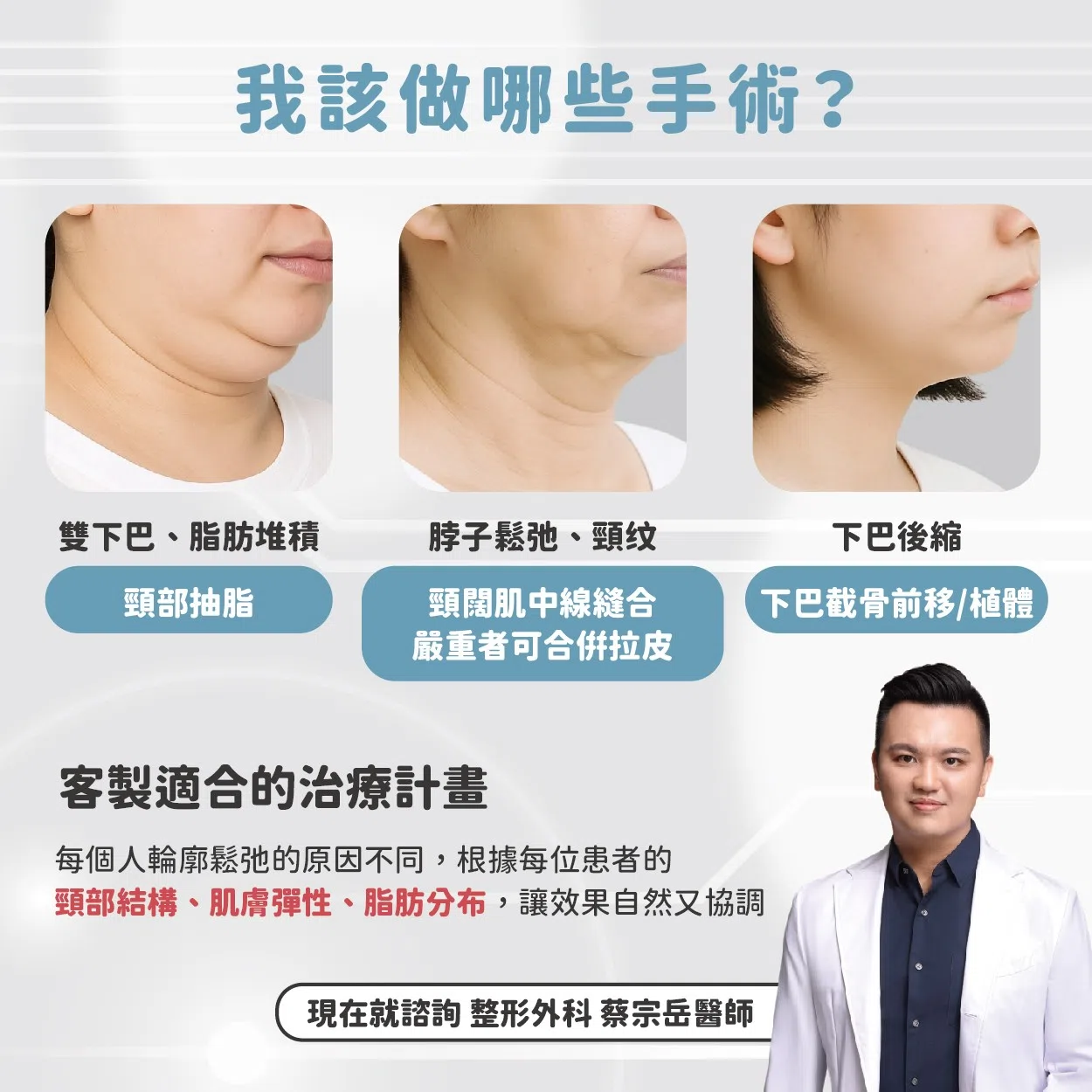 天鵝頸手術，我該選哪一種？術後會不會被看出來？會不會留下疤痕？