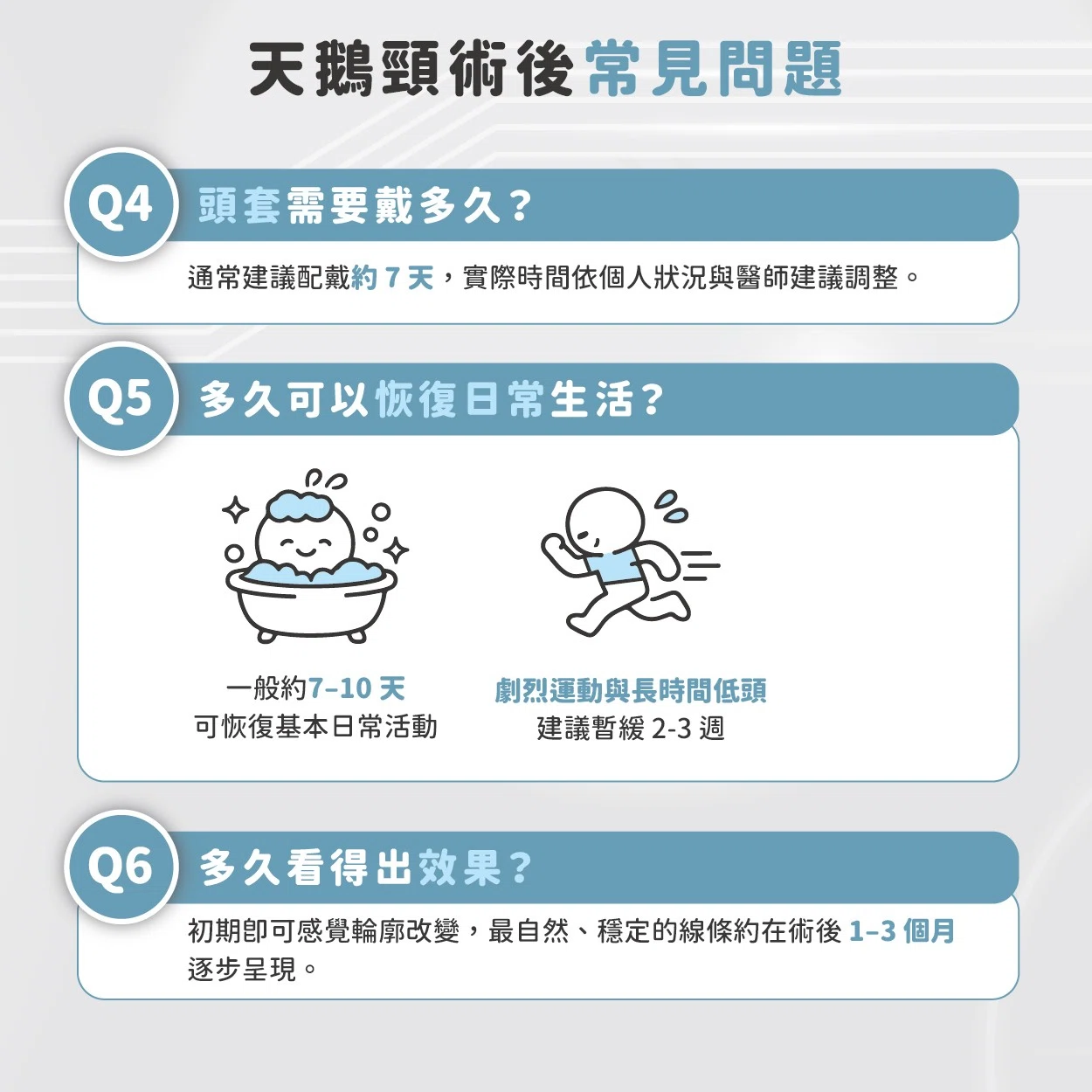 天鵝頸術後｜常見 10 大 Q&A