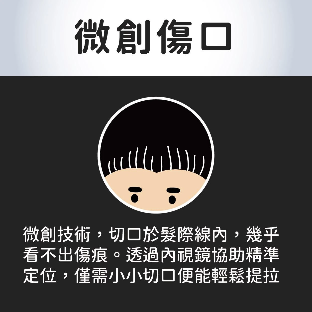 揮別疲憊老態!內視鏡隱痕提眉,悄悄年輕,自信再現! 揮別疲憊老態!內視鏡隱痕提眉,悄悄年輕,自信再現!